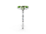 White gold Marquise Cut Diamond Pavé Band with Six-Prong Setting_2