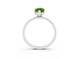 White gold Marquise Cut Diamond Pavé Band with Six-Prong Setting_3