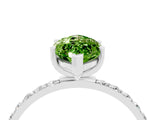 White gold Marquise Cut Diamond Pavé Band with Six-Prong Setting_4