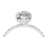 White gold Marquise Cut Diamond Pavé Band with Six-Prong Setting_4