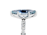 White gold Marquise Cut Diamond Pavé Band with Six-Prong Setting_5