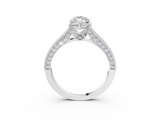 White gold Marquise Cut Diamond Pave Band with Four-Prong Setting_78