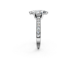 White gold Marquise Cut Diamond Pave Band with Four-Prong Setting_79