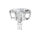 White gold Marquise Cut Diamond Ring with Tapered Baguette Side Stones in Four-Prong Setting_37