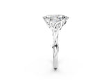 White gold Marquise Cut Diamond Solitaire Celtic Knot Ring with Four-Prong Setting_97