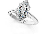 White gold Marquise Cut Diamond Solitaire Engagement Ring with Cathedral Setting and Four-Prong Mount_15