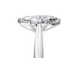 White gold Marquise Cut Diamond Solitaire Engagement Ring with Cathedral Setting and Four-Prong Mount_19