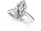 White gold Marquise Cut Diamond Solitaire Engagement Ring with Cathedral Setting and Four-Prong Mount_63