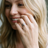 White gold Marquise Cut Diamond Solitaire Engagement Ring with Celtic Knot Band and Four-Prong Setting_111
