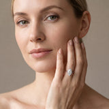 White gold Marquise Cut Diamond Solitaire Engagement Ring with Classic Band and Four-Prong Setting_176