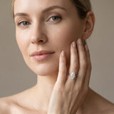 White gold Marquise Cut Diamond Solitaire Engagement Ring with Classic Band and Four-Prong Setting_184