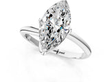 White gold Marquise Cut Diamond Solitaire Engagement Ring with Four-Prong Setting and Classic Band_22
