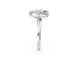 White gold Marquise Cut Diamond Solitaire Engagement Ring with Four-Prong Setting and Classic Band_23
