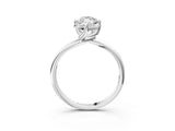 White gold Marquise Cut Diamond Solitaire Engagement Ring with Four-Prong Setting and Classic Band_23