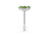White gold Marquise Cut Diamond Solitaire Ring with Four-Prong Setting and Pavé Band_2