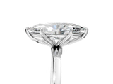White gold Marquise Cut Diamond Solitaire Ring with Thin Band and Prong Setting_17
