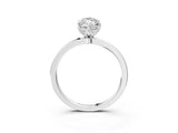White gold Marquise Cut Diamond Solitaire Ring with Thin Band and Prong Setting_39