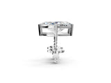 White gold Marquise Cut Diamond Stud Earrings_474