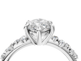 White gold Marquise Cut Diamond Vine Band with Four-Prong Setting_63