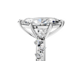 White gold Marquise Cut Diamond Vine Band with Four-Prong Setting_64