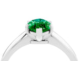 White gold Marquise Cut Emerald Solitaire Engagement Ring with Classic Band and Four-Prong Setting_52