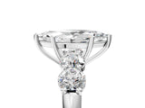 White gold Marquise Cut Five-Stone Prong Set Diamond Ring with Classic Band_73