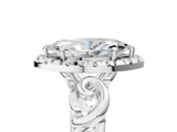White gold Marquise Cut Halo Diamond Ring with Scrollwork Band and Four-Prong Setting_62