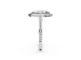 White gold Marquise Cut Halo Pave Split Shank Prong Setting Ring_34