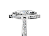 White gold Marquise Cut Halo Pave Split Shank Prong Setting Ring_37