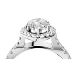 White gold Marquise Cut Halo Split Shank Pave Set Ring_72
