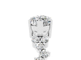 White gold Marquise Cut Moissanite Scattered Round Accent Ring with Prong Setting_29