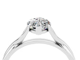 White gold Marquise Cut Moissanite Solitaire Twist Band Prong Setting Ring_40