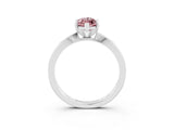 White gold Marquise Cut Morganite Solitaire Engagement Ring with Classic Band and Four-Prong Setting_27