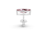 White gold Marquise Cut Morganite Stud Earrings_41