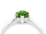 White gold Marquise Cut Peridot Solitaire Engagement Ring with Classic Band and Four-Prong Setting_40