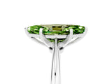 White gold Marquise Cut Peridot Solitaire Engagement Ring with Classic Band and Four-Prong Setting_41