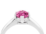 White gold Marquise Cut Pink Sapphire Solitaire Engagement Ring with Classic Band and Four-Prong Setting_40