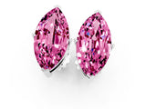 White gold Marquise Cut Pink Sapphire Stud Earrings_36