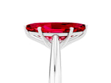 White gold Marquise Cut Ruby Solitaire Engagement Ring with Cathedral Setting and Four-Prong Mount_35