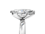 White gold Marquise Cut Solitaire Diamond Engagement Ring with Twisted Pave Band and Four-Prong Setting_12
