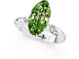 White gold Marquise Cut Solitaire Diamond Engagement Ring with Twisted Pave Band and Four-Prong Setting_1