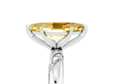 White gold Marquise Cut Solitaire Diamond Engagement Ring with Twisted Pave Band and Four-Prong Setting_5