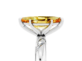 White gold Marquise Cut Solitaire Diamond Engagement Ring with Twisted Pave Band and Four-Prong Setting_5