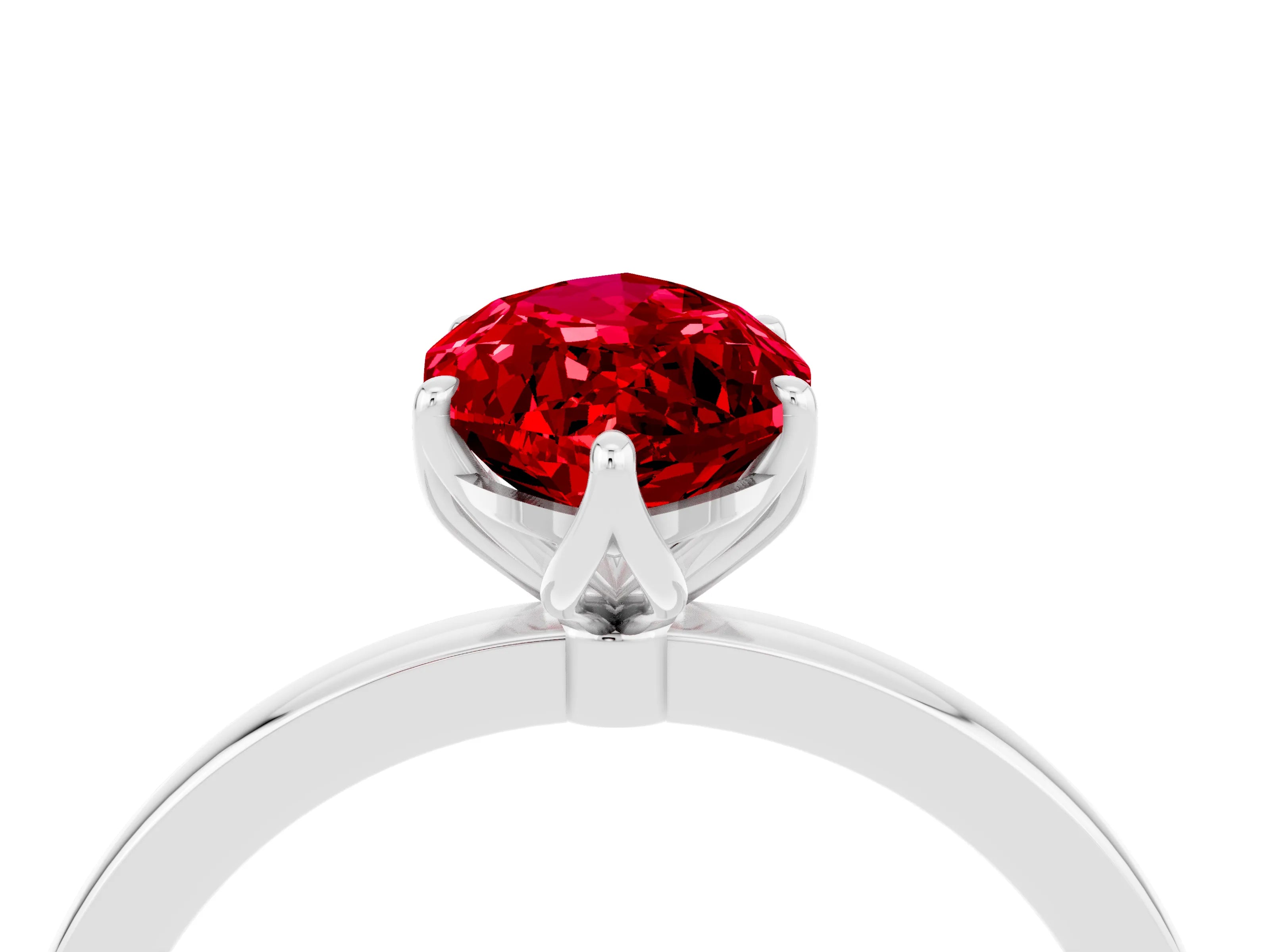 White gold Marquise Cut Solitaire Diamond Ring with Thin Band and Four-Prong Setting_4