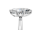 White gold Marquise Cut Solitaire Engagement Ring with Four-Prong Setting and Classic Band_38