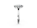 White gold Marquise Cut Solitaire Engagement Ring with Four-Prong Setting and Classic Band_50