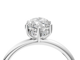 White gold Marquise Cut Solitaire Engagement Ring with Four-Prong Setting and Classic Band_52