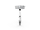White gold Marquise Cut Solitaire Engagement Ring with Four-Prong Setting on a Classic Band_59