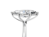 White gold Marquise Cut Solitaire Engagement Ring with Thin Band and Four-Prong Setting_8