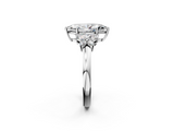 White gold Marquise Cut Solitaire Floral Diamond Ring with Four-Prong Setting_55